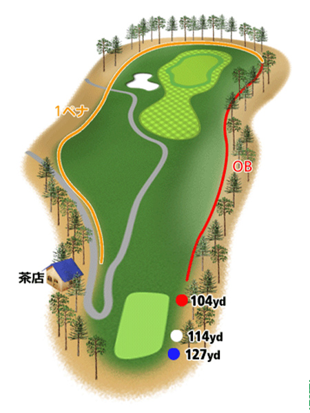 HOLE6地形図