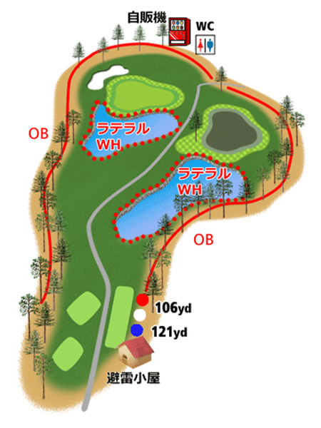 HOLE3地形図