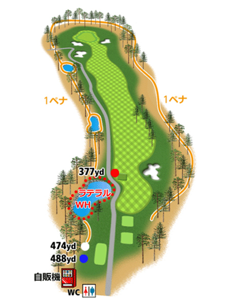 HOLE4地形図