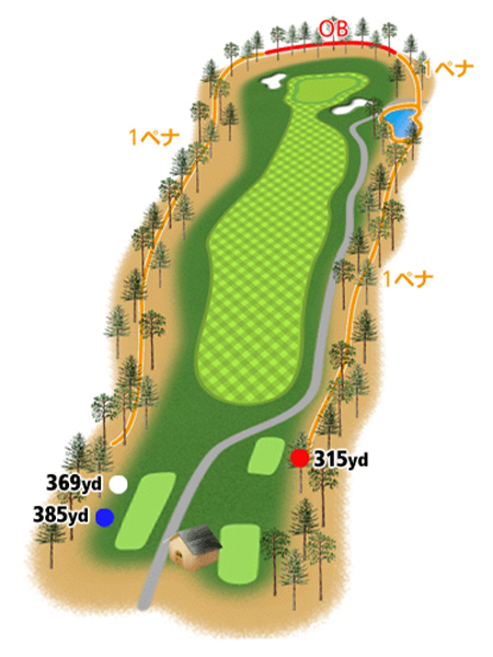 HOLE8地形図