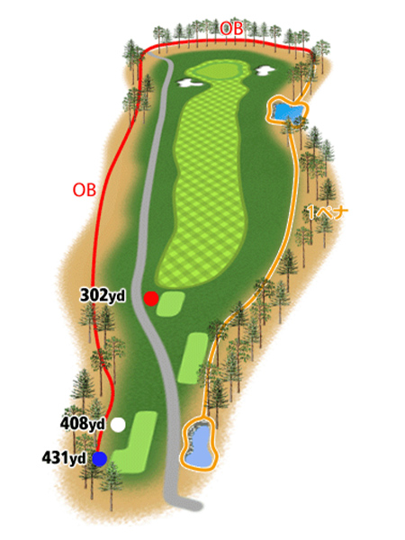 HOLE9地形図