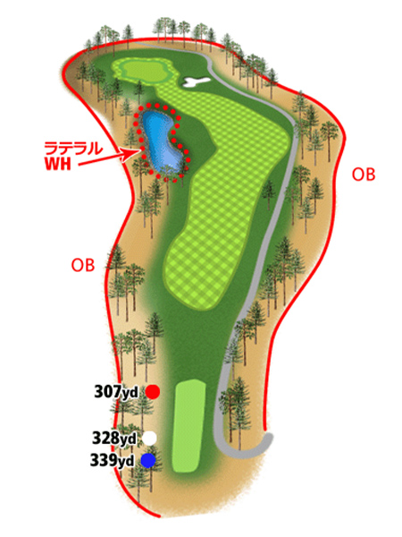 HOLE9地形図