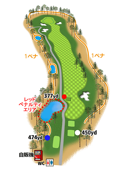 HOLE4地形図
